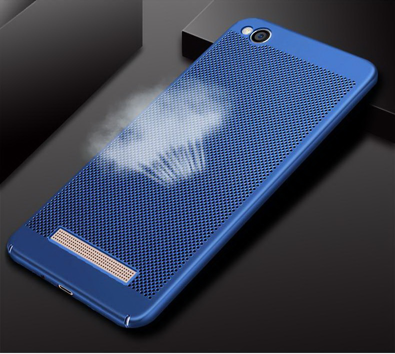 เคส Xiaomi Redmi 5A #เคสฝาหลังพลาสติกแข็งรูตาข่ายช่วยระบายความร้อน