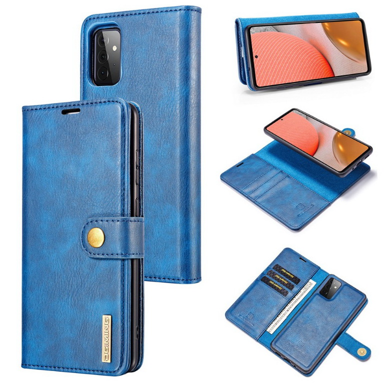 Case Samsung Galaxy A72 / A72 5G #เคสฝาพับสไตล์กระเป๋าสตางค์แบบแยกส่วน DG.MING Detachable 2-in-1 Wallet Split Leather