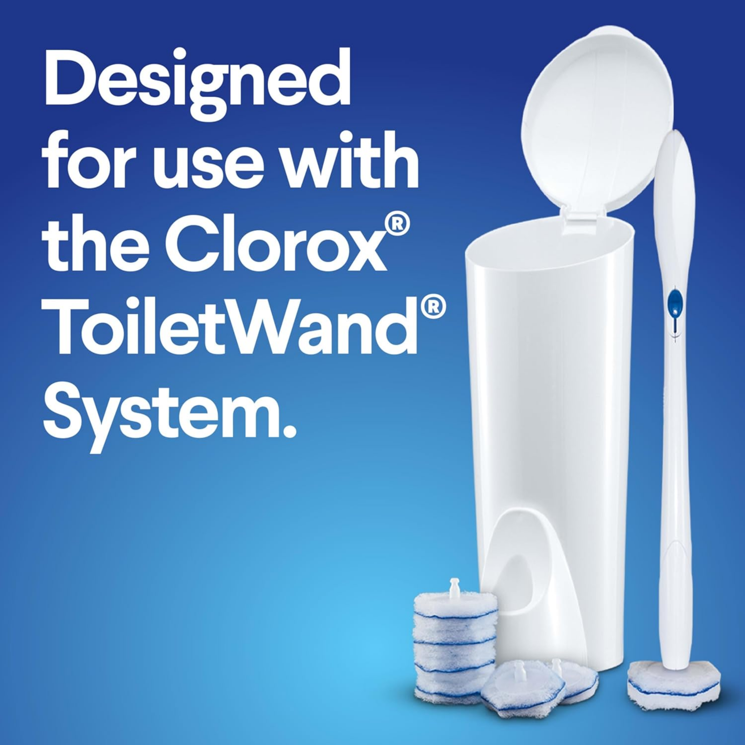 CLOROX® Toilet Wand Toilet Cleaning Refills หัวแปรงฟองน้ำขัดห้องน้ำ ผสมน้ำยาพร้อมใช้