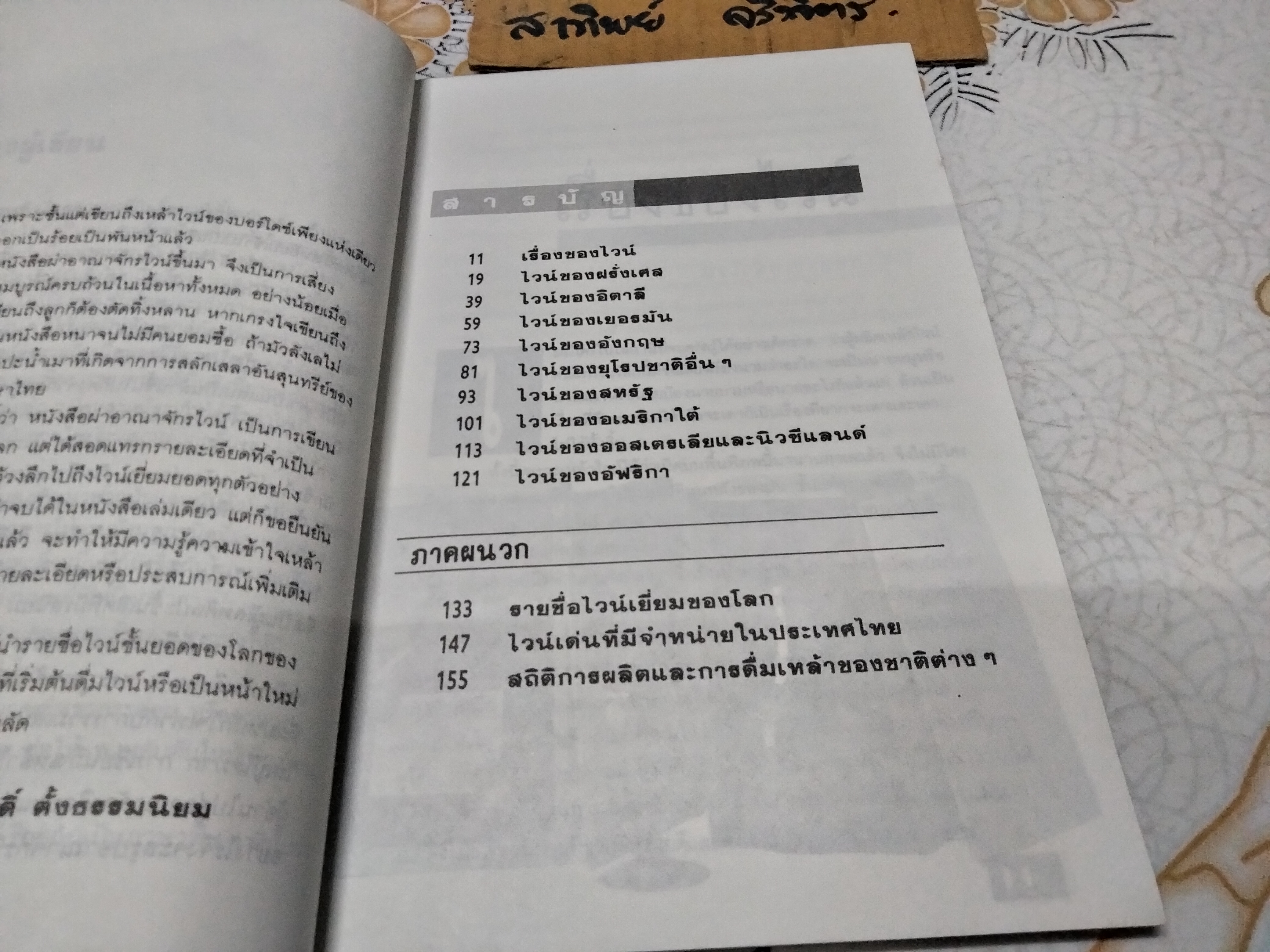 ผ่าอาณาจักรไวน์ โดย กมลศักดิ์ตั้งธรรมนิยม พิมพ์รวมเล่มครั้งแรก พ.ศ.2534 **สินค้าหมด**