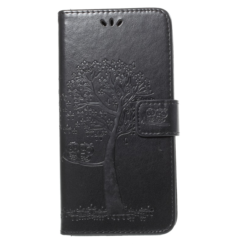 เคส Xiaomi Mi 10T #เคสฝาพับพิมพ์ลายต้นไม้นกฮูกกระเป๋าสตางค์ Imprint Tree and Owls Wallet PU Leather