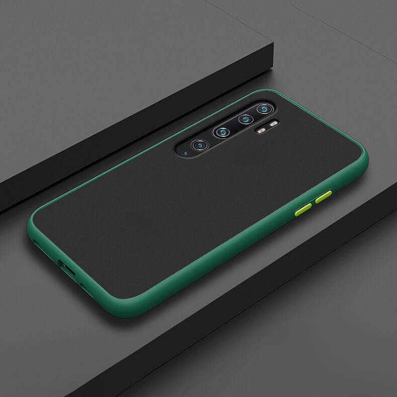 เคส Xiaomi Mi Note 10 Pro #เคสฝาหลังซิลิโคนโปร่งแสงขอบนิ่ม Frosted Translucent Silicone Case