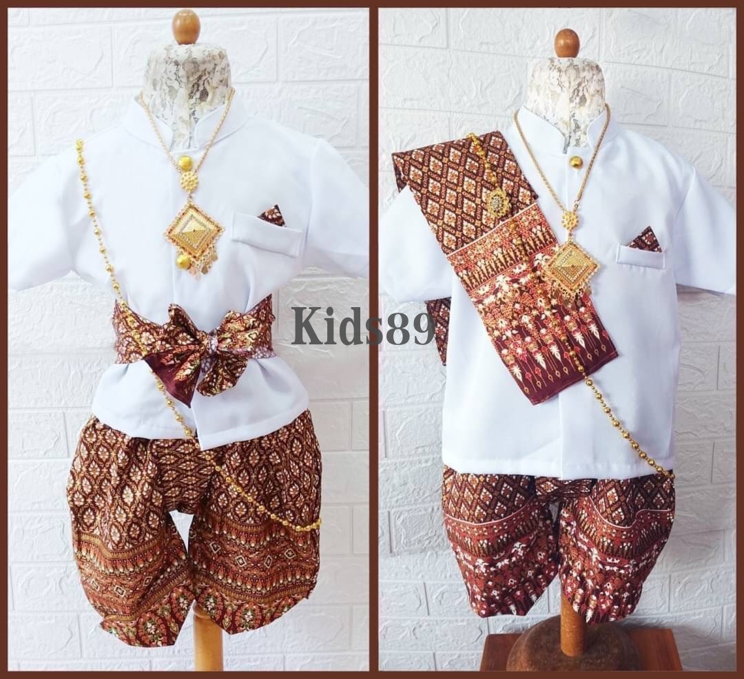 ชุดไทยเด็กชาย set3ชิ้น