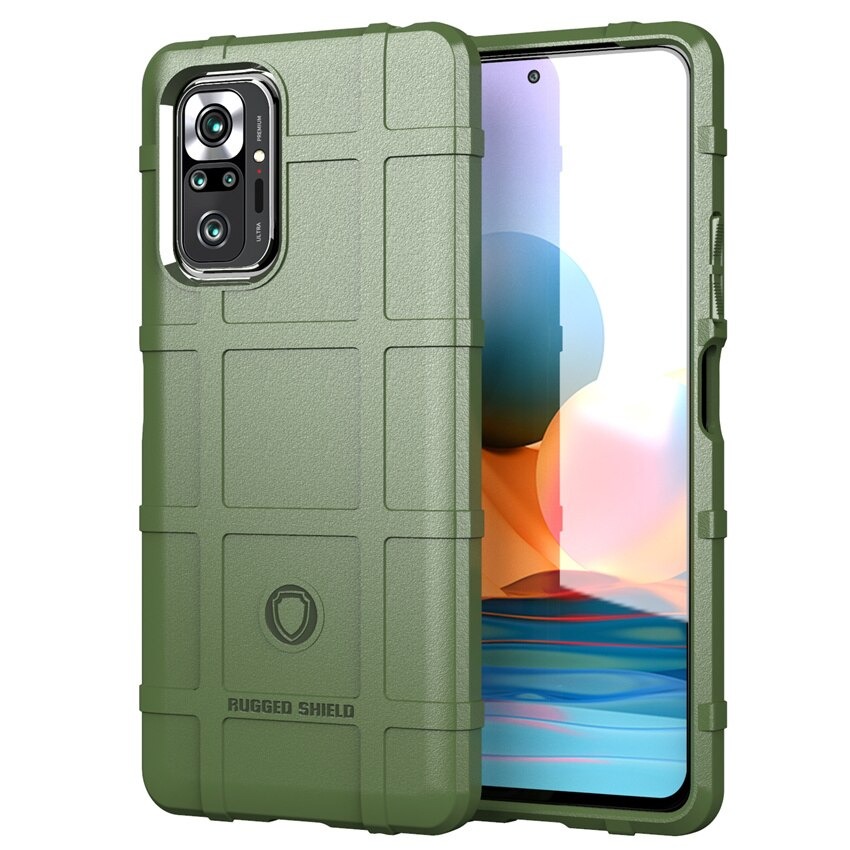 เคส Redmi Note 10 Pro #เคสฝาหลัง Rugged Shield Series Soft Silicone Shock Absorption Matte กันกระแทก