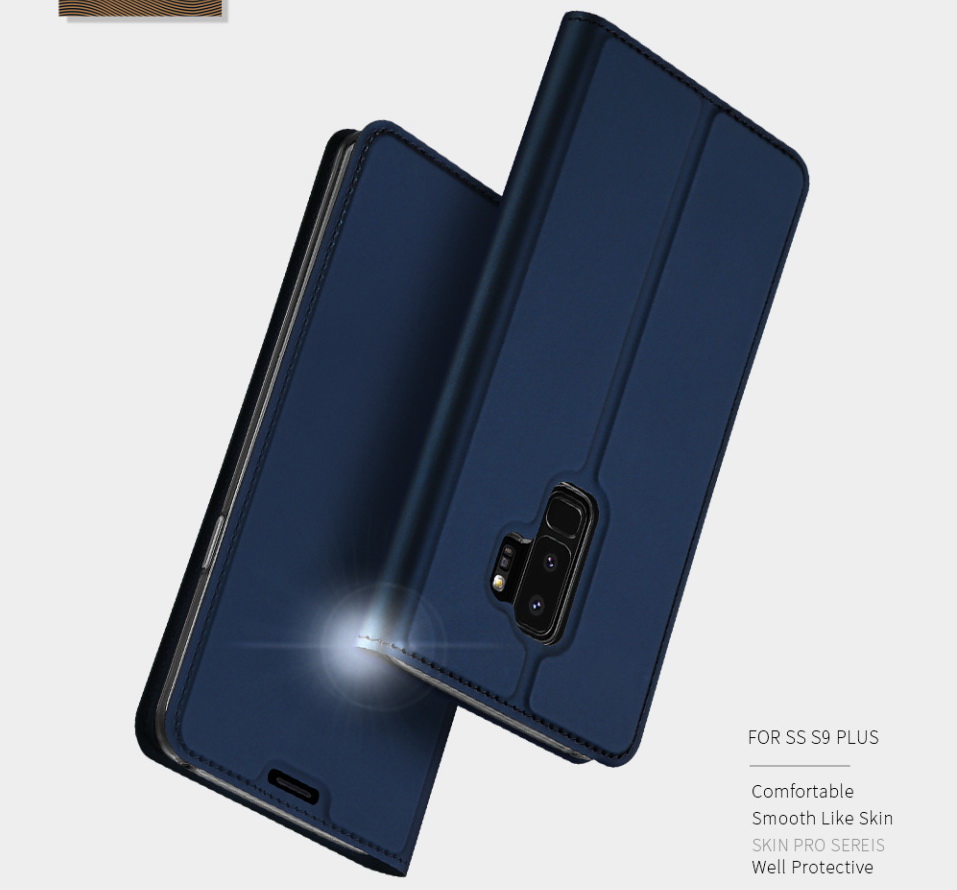 Case Samsung Galaxy S9+ G965 #เคสฝาพับ DUX DUCIS Skin Pro Series เคสคุณภาพดีราคาเบาๆสบายกระเป๋า