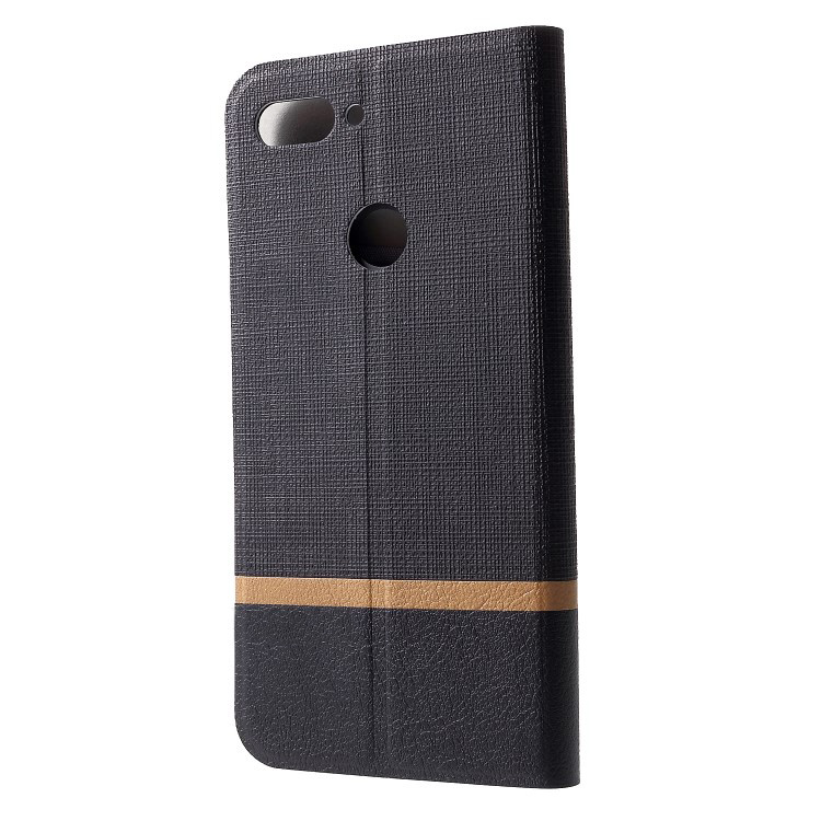 เคส Xiaomi Mi 8 Lite #เคสฝาพับหนัง PU Contrast Color ปกเสริมด้วยแผ่นเหล็กคุณภาพดี