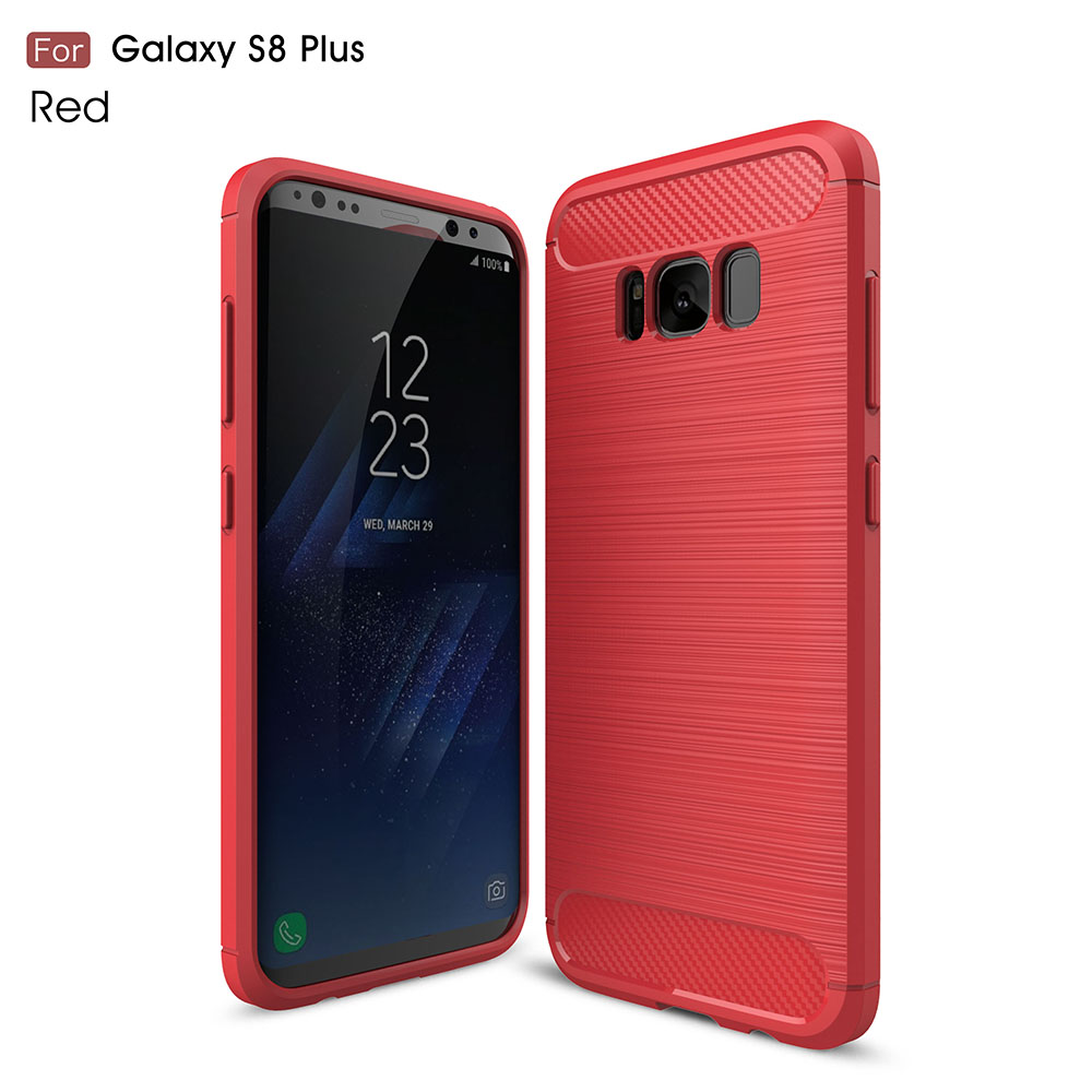 Case Samsung Galaxy S8 Plus #เคสฝาหลังตกแต่งด้วยคาร์บอนไฟเบอร์ที่ปลายทั้งสองด้าน