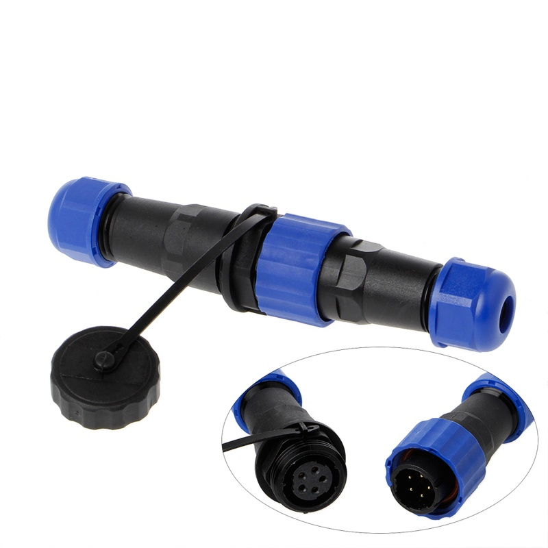 SP16 ขั้วต่อปลั๊กกันน้ำ พินขั้วต่อสายไฟ IP68 ปลั๊ก male + Female