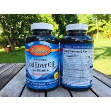 Carlson Labs® Wild Norwegian Cod Liver Oil Gems, Low Vitamin A, Natural Lemon Flavor 1000 mg 150 Softgels Purity Guaranteed น้ำมันตับปลาจากนอเวย์