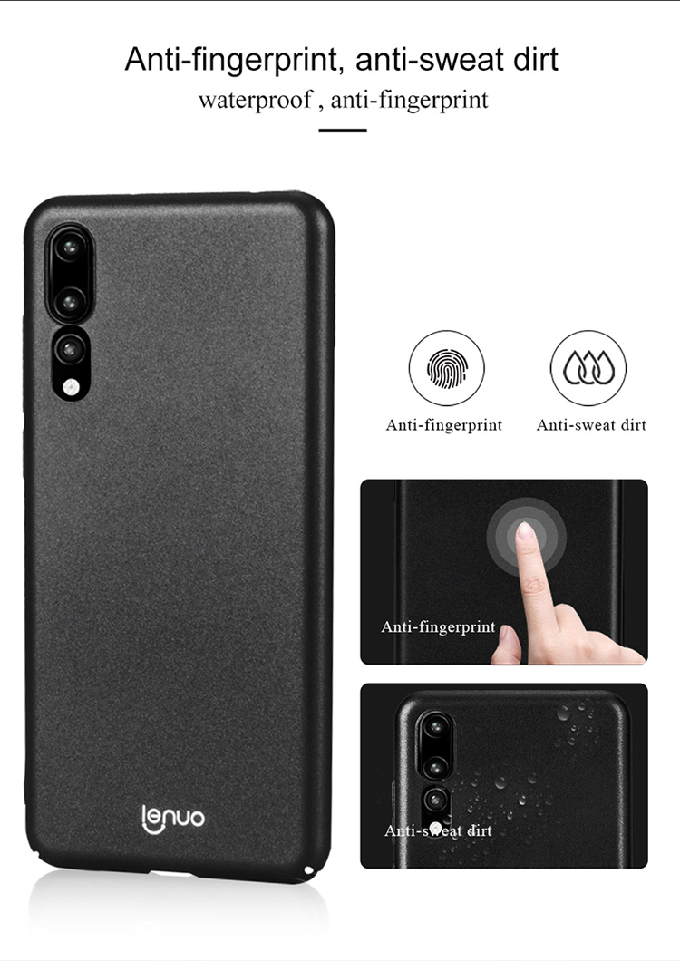 เคส Huawei P20 Pro #เคสแบบฝาหลัง LENUO Leshield Series Silky Touch Rubberized Hard PC