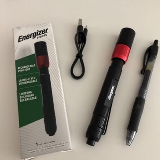 Energizer® Rechargeable Pen Light, Mini Flashlight ไฟฉาย รูปทรงปากกา ไฟฉายฉุกเฉิน ไฟฉายแคมป์ปิ้ง ไฟฉายปากกา