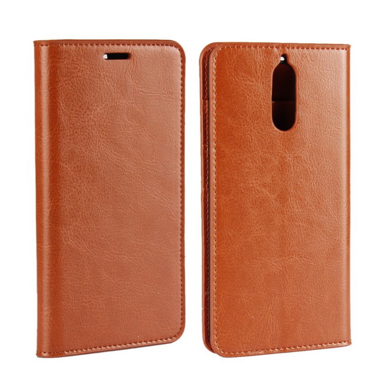 Case Huawei Mate 9 Pro #เคสฝาพับหนังแท้แบบกระเป๋าสตางค์คุณภาพดี Crazy Horse Genuine Leather Cover