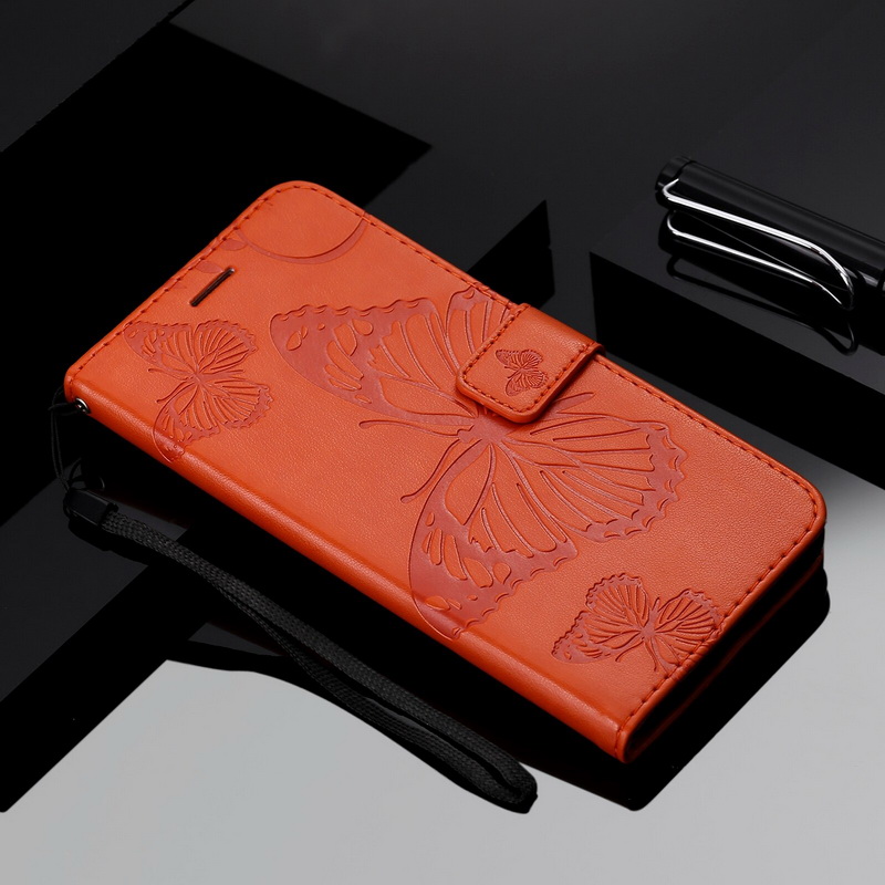 เคส Samsung Galaxy S21 Ultra #เคสฝาพับ Imprint ลายผีเสื้อ