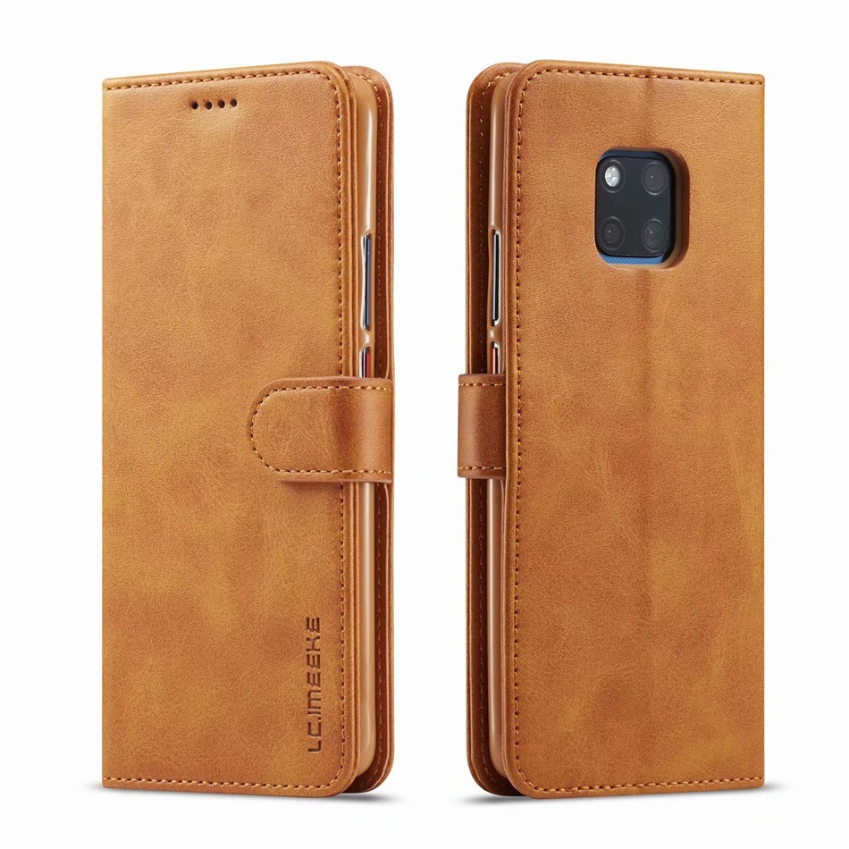 Case Huawei Mate 20 Pro #เคสฝาพับ LC.IMEEKE เคสหนัง PU คุณภาพดีสไตล์กระเป๋าสตางค์พร้อมช่องใส่การ์ด