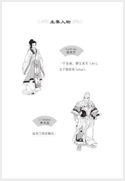 หนังสืออ่านนอกเวลาภาษาจีน: เรื่องฮวามู่หลาน (ระดับ 1) 学汉语分级读物（第1级）民间故事：花木兰 Chinese Folktales-Chinese Graded Readers (Level 1): Hua Mulan