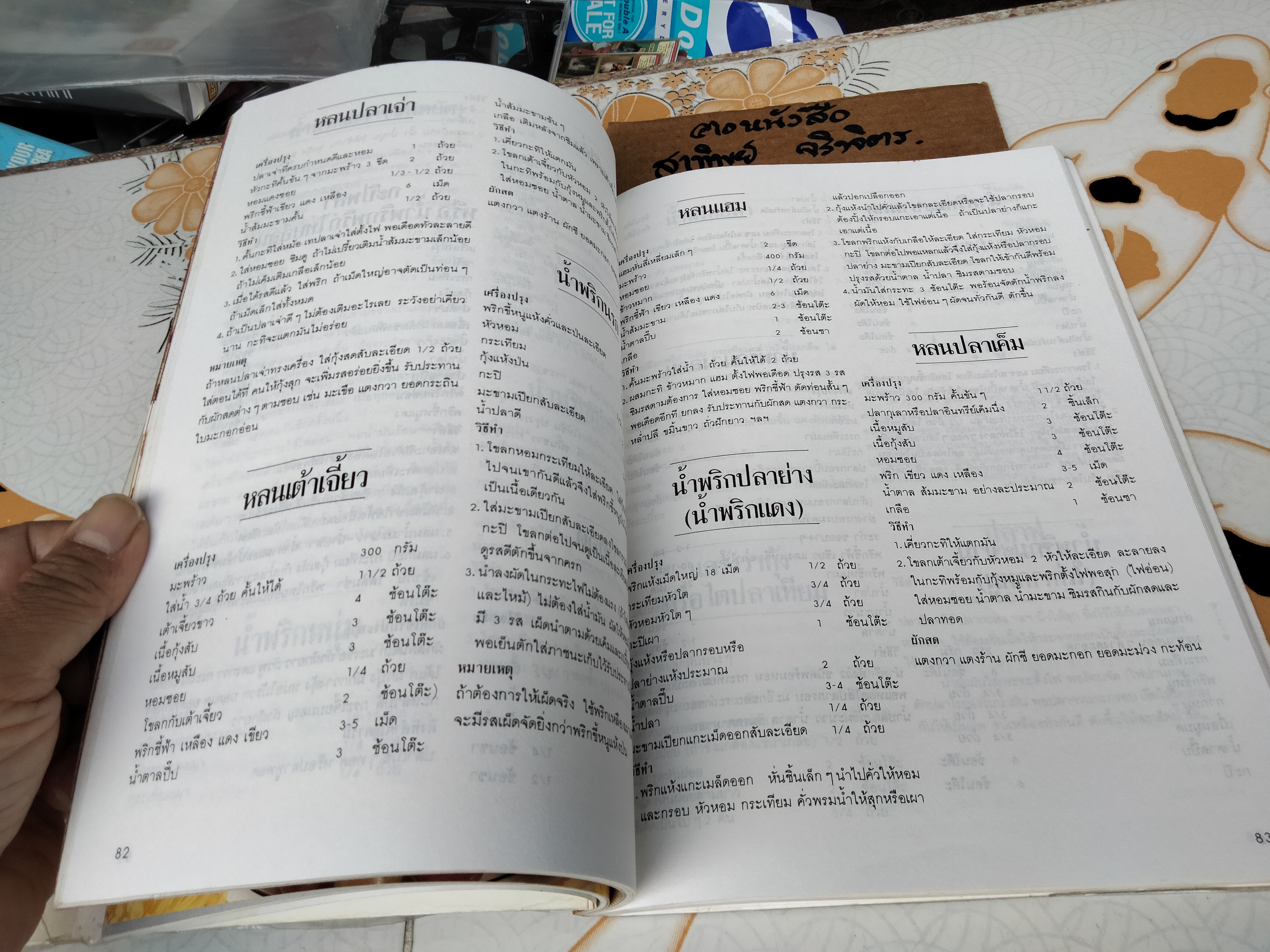 อาหารไทย 2 โดย จันทร ทศานนท์ ภาควิชาอาหารและโภชนาการ คณะคหกรรมศาสตร์ วิทยาลัยเทคโนโลยีและอาชีวศึกษา พิมพ์ครั้งที่ 9/2535**สินค้าหมด**