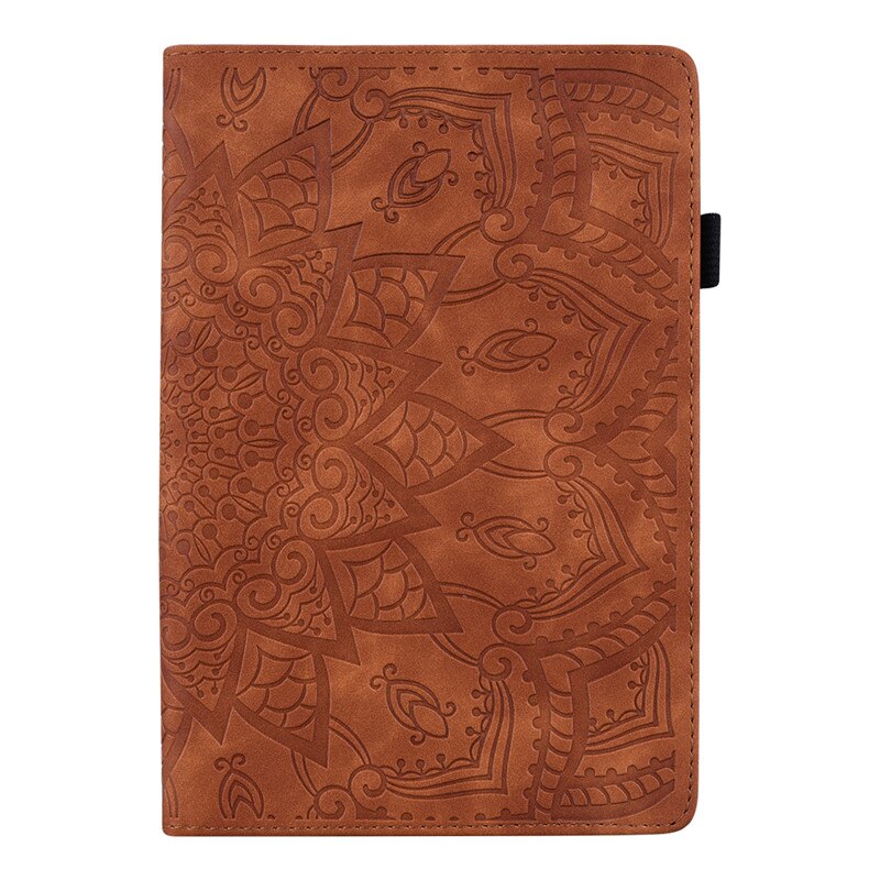 เคส Samsung Galaxy Tab S6 Lite 10.4 SM-P610 P615 P617 #เคสฝาพับหนัง PU พิมพ์ลายนูน Imprinted Pattern Leather Stand Case