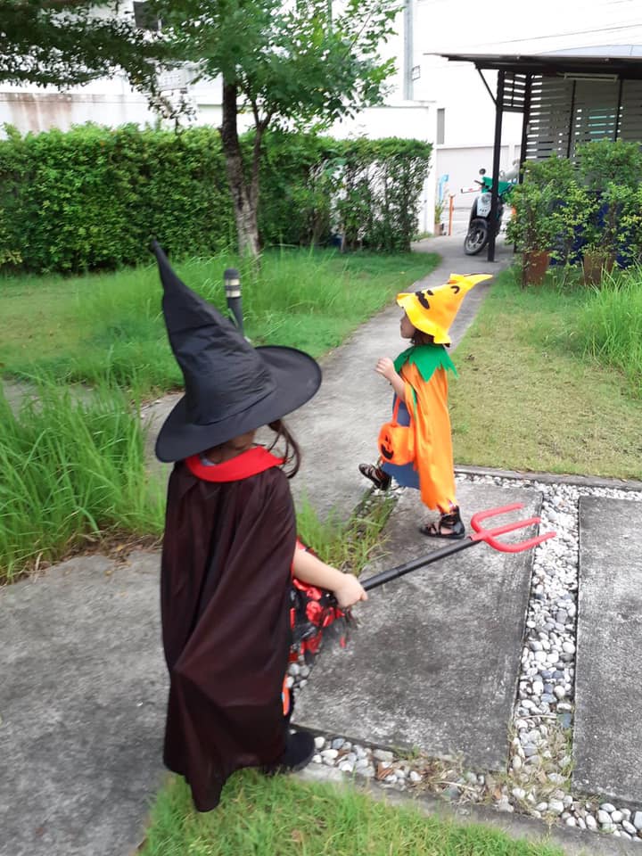 ชุดฮาโลวีนฟักทอง เด็ก ผู้ใหญ่