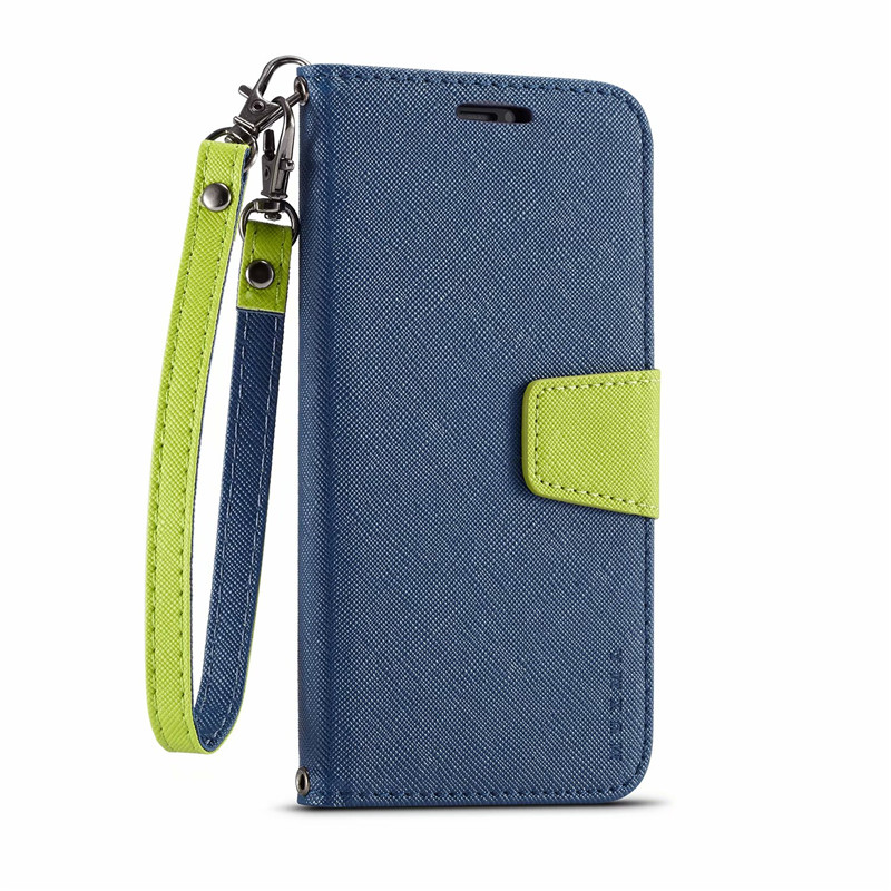 เคส Samsung Galaxy M31 #เคสแบบฝาพับมีช่องใส่บัตรมีสายคล้อง Imprint Clover Pattern Leather Wallet