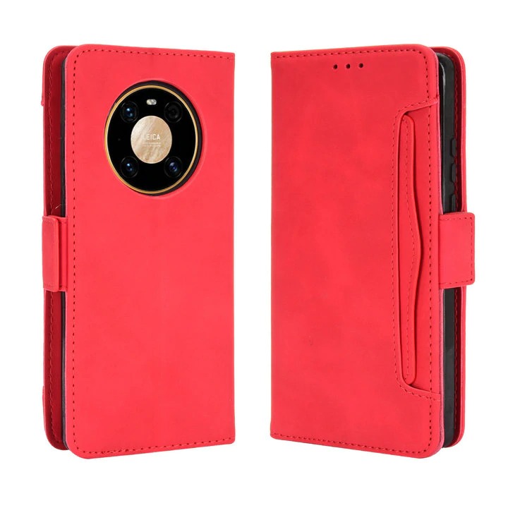 Case Huawei Mate 40 Pro#เคสฝาพับหนัง PU มีที่เสียบการ์ดหลายช่อง Multiple Card Slots PU Leather Cover