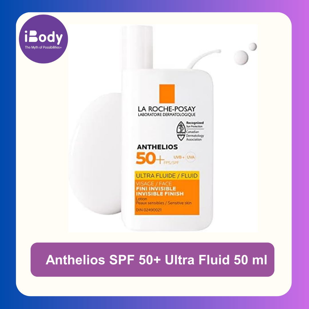 La Roche-Posay® Anthelios SPF 50+ Ultra Fluid 50 ml ลาโรช กันแดด เนื้อบางเบา ไม่เหนียว