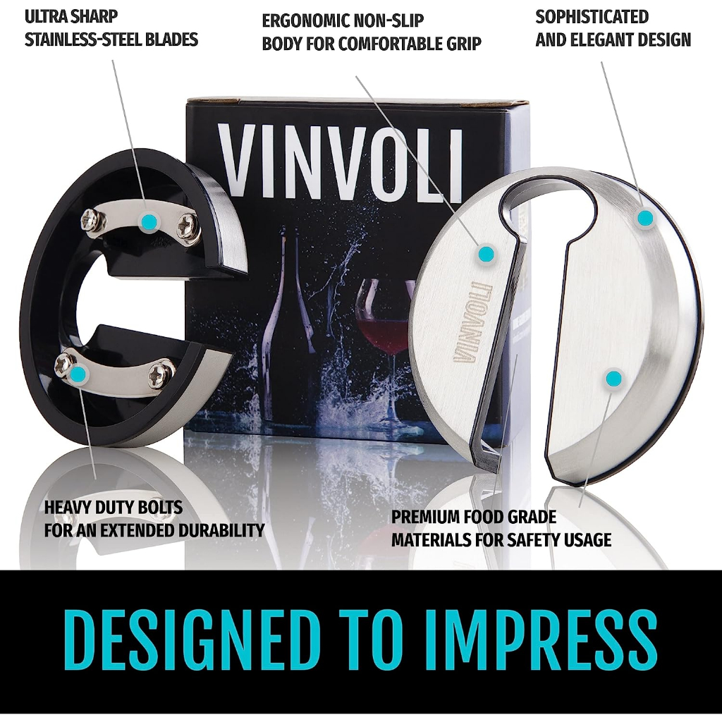 (Vinvoli) Luxury Wine Foil Cutter, WFC1 ที่ตัดฟอยล์ไวน์ อุปกรณ์เสริมที่เปิดขวดไวน์