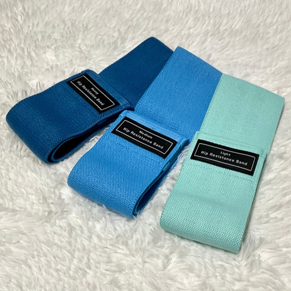 ยางยืดแรงต้านออกกำลังกาย แบบผ้า 3 เส้น Resistance Band (W04)