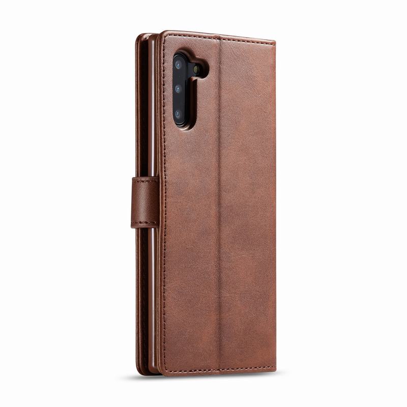 Case Samsung Galaxy Note 10 Plus #เคสฝาพับหนัง PU LC.IMEEKE คุณภาพดีสไตล์กระเป๋าสตางค์พร้อมช่องใส่การ์ด