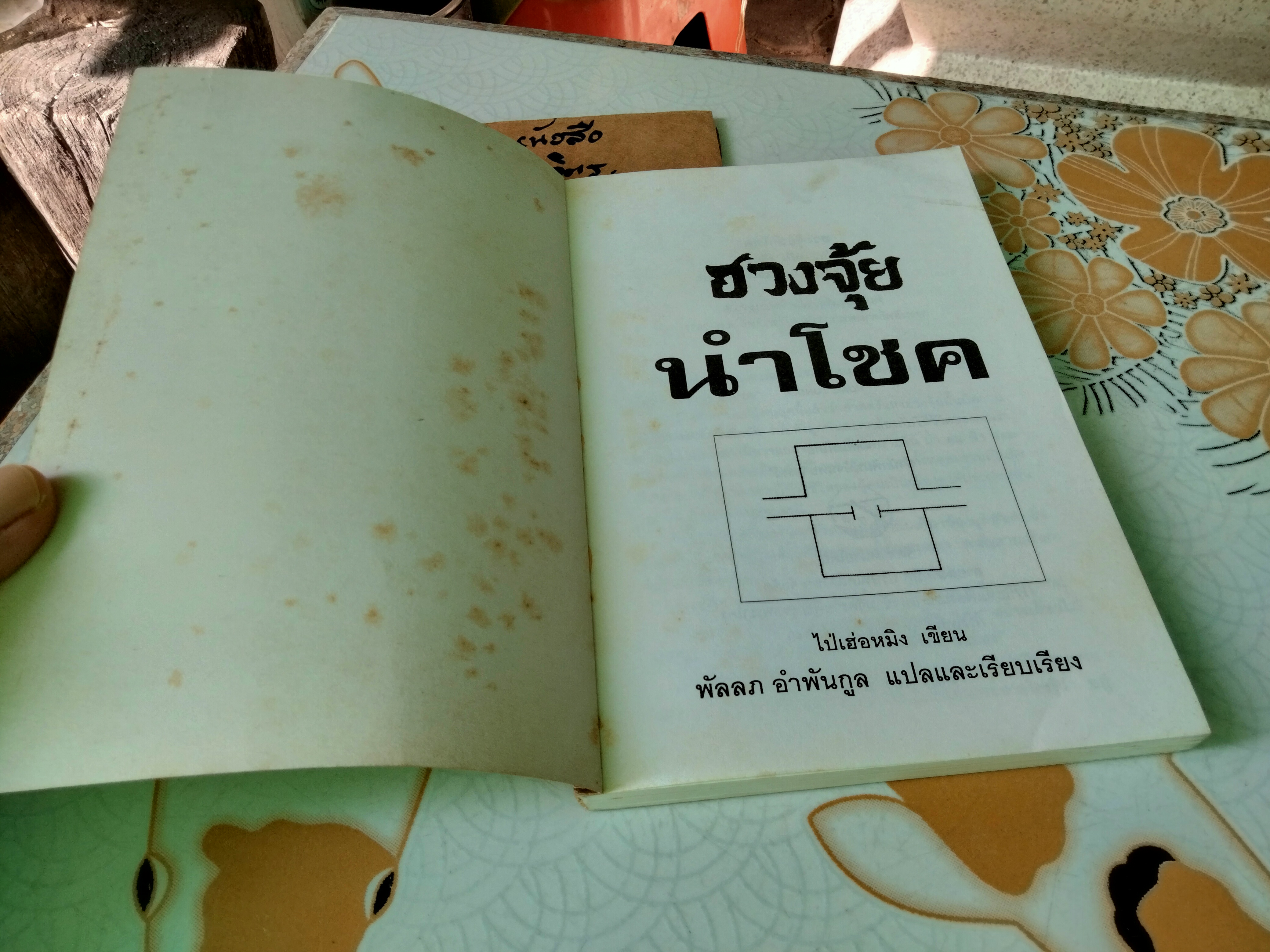 ฮวงจุ้ยนำโชค โดย ซินแส ไป่เฮ่อหมิง เขียน พัลลภ อำพันกูล แปลเรียบเรียง ฉบับพิมพ์ครั้งแรก 2538