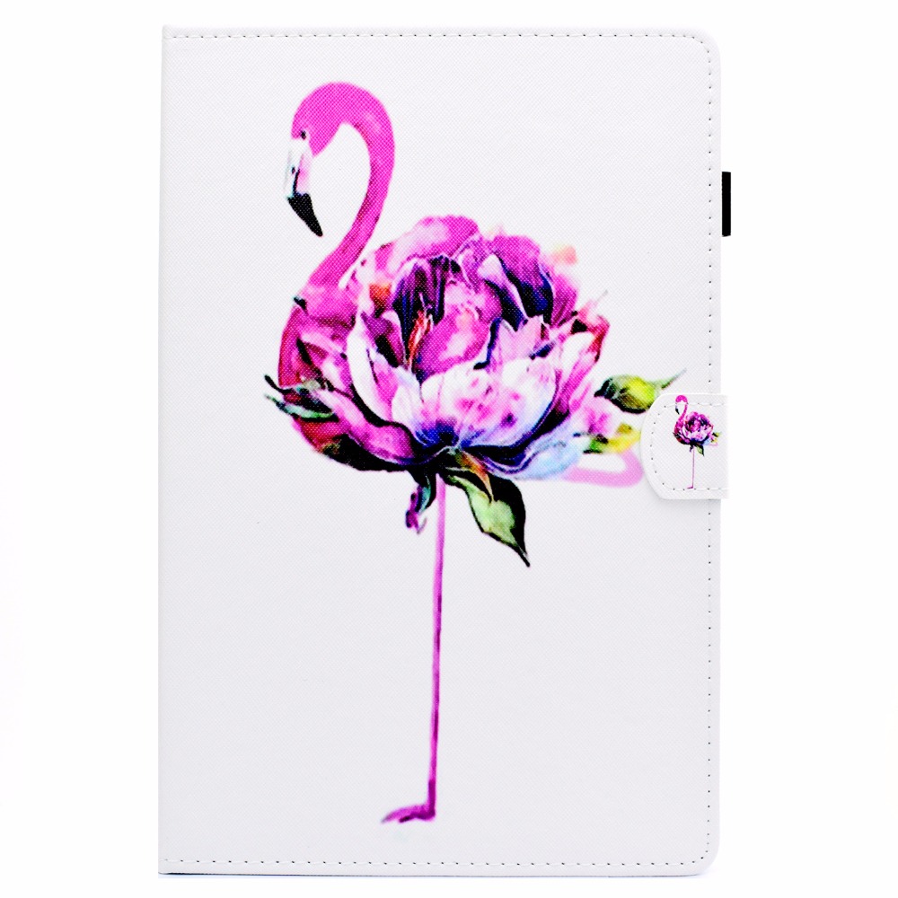 เคส Samsung Galaxy Tab A 10.1 (2016) with S Pen P580 P585 #เคสฝาพับหนัง PU พิมพ์ลายสวยงามน่ารักๆ