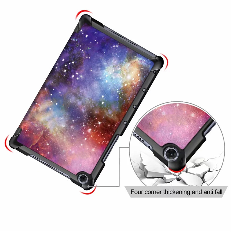 Case Huawei MediaPad M5 Lite 8 #เคสฝาพับสามพับหนัง PU รูปแบบการพิมพ์ลาย Pattern Printing PU Leather Tri-fold Stand