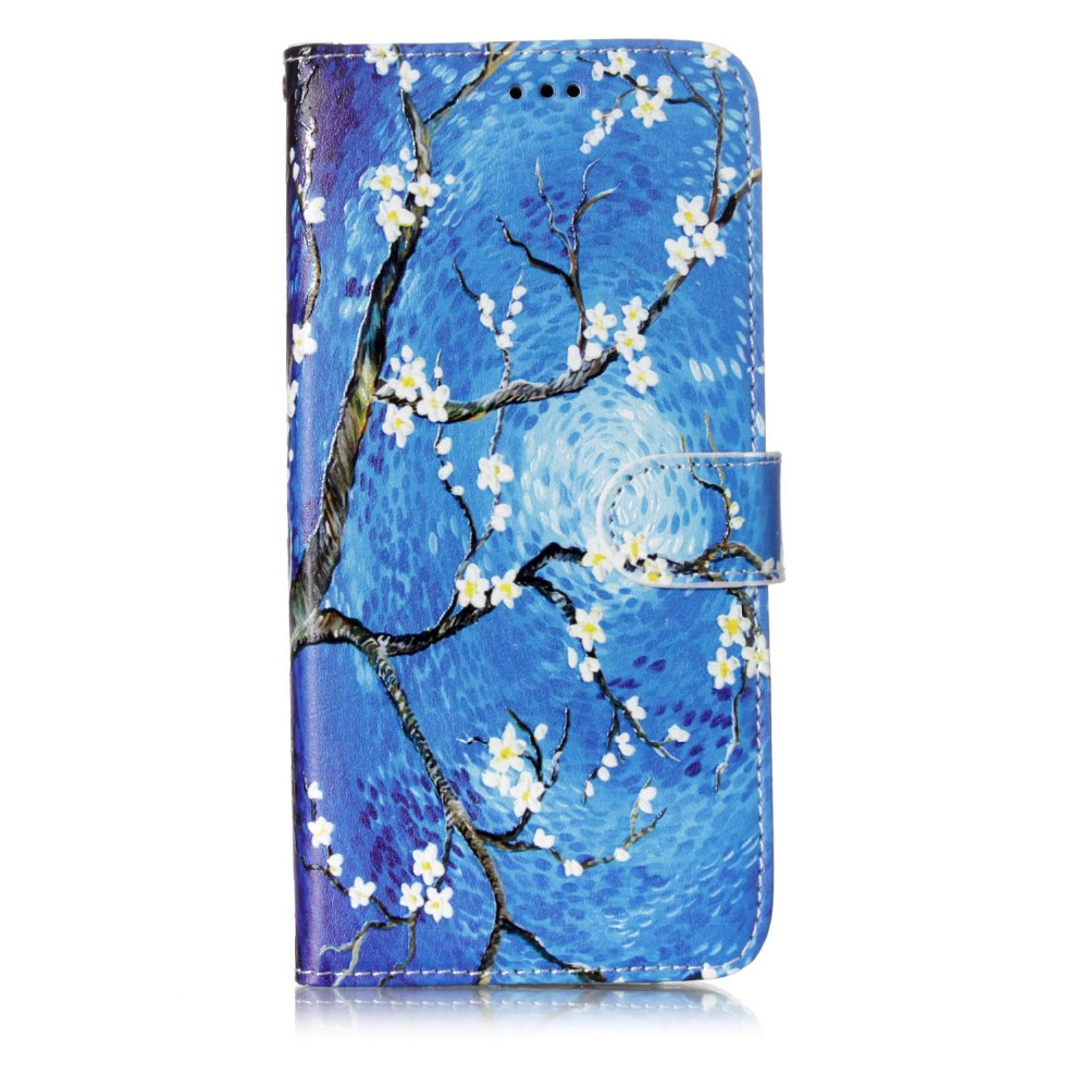 เคส Samsung Galaxy S9+ G965 #เคสฝาพับพิมพ์ลาย Rubberized Patterned PU Leather