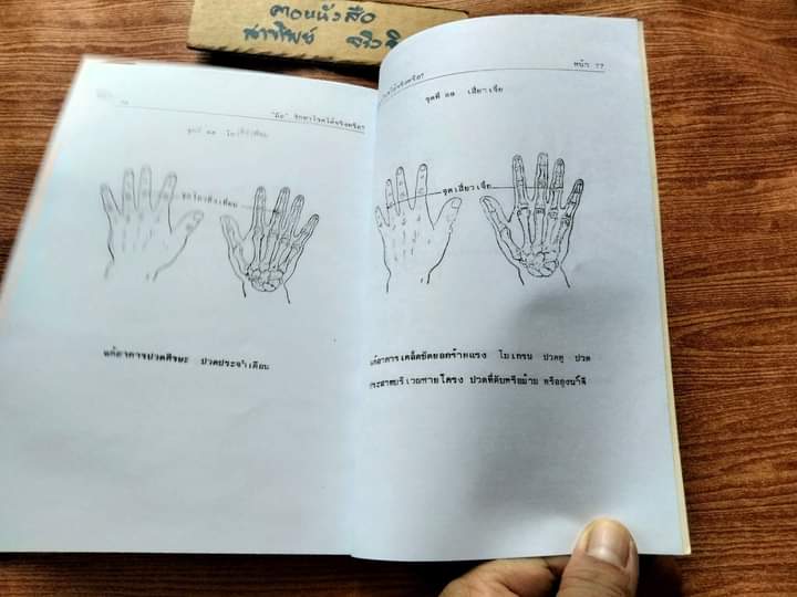 มือ - รักษาโรคได้จริงหรือ? เจือจันทน์ อัชพรรณ - ถอดความ พนิดา ไตรสารศรี - ผู้จัดพิมพ์ (หนังสือทำมือ)