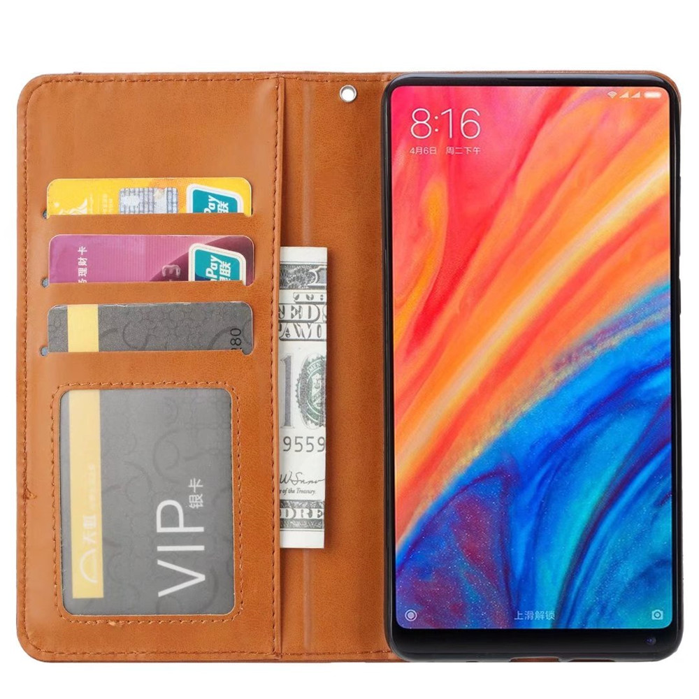 เคส Xiaomi Mi Mix 2s #เคสฝาพับแบบกระเป๋าสตางค์หนัง PU มีช่องเสียบบัตรคุณภาพดี