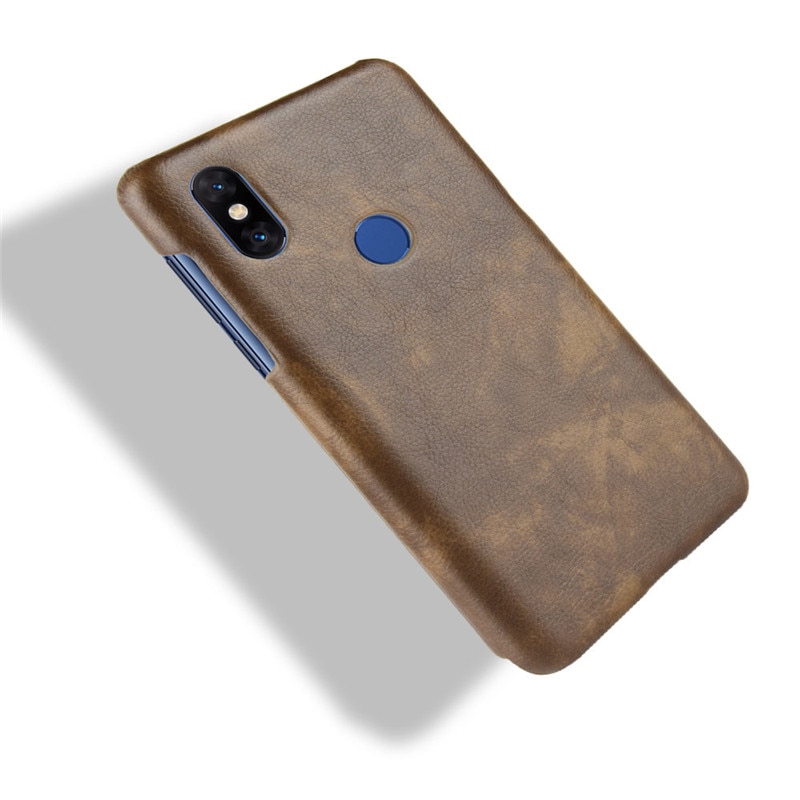 เคส Xiaomi Mi Mix 3 #เคสฝาหลังพลาสติกแข็งเคลือบหนัง PU ลายผิวลิ้นจี่ Litchi Skin Leather Coated