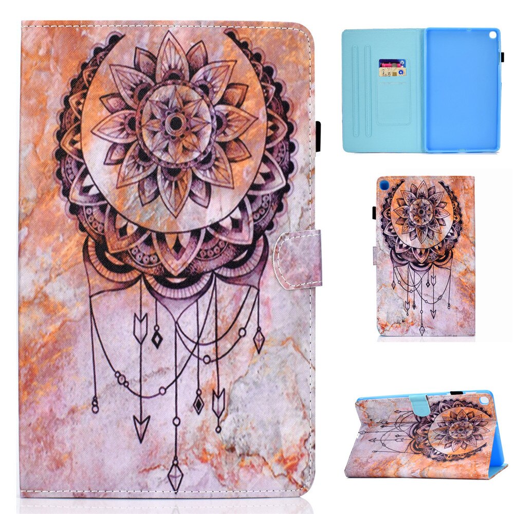 Case Samsung Galaxy Tab S6 Lite 10.4 SM-P610 P615 P617 #เคสฝาพับหนัง PU พิมพ์ลาย Pattern Printing PU Leather Flip