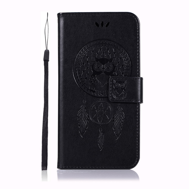 Case Huawei Y7a #เคสฝาพับแบบกระเป๋าสตางค์ฝาพับหนัง PU ลายนกฮูก Imprint Owl Dream Catcher PU Leather
