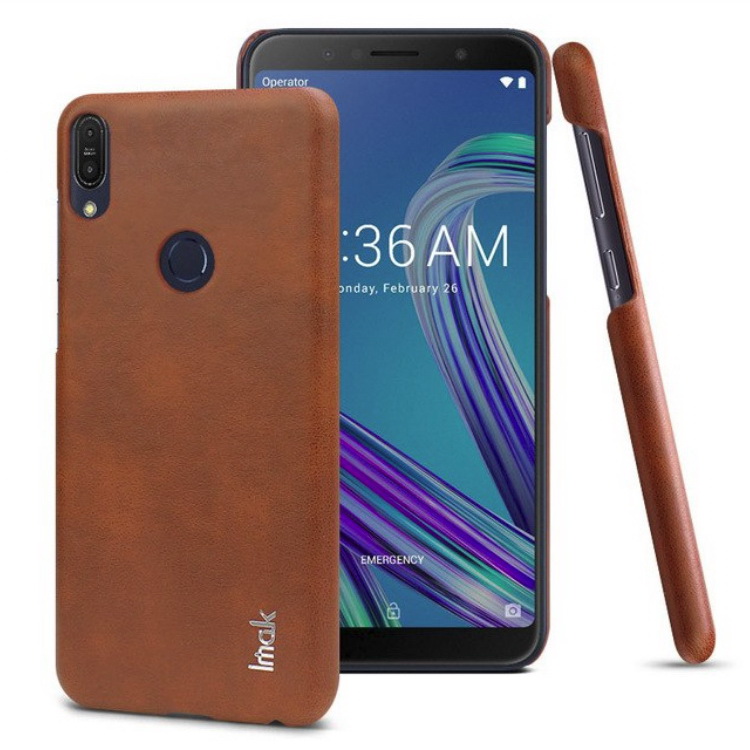 เคส Asus Zenfone Max Pro (M1) ZB601KL #เคสฝาหลังพลาสติกเคลือบหนัง PU IMAK Ruiyi Series