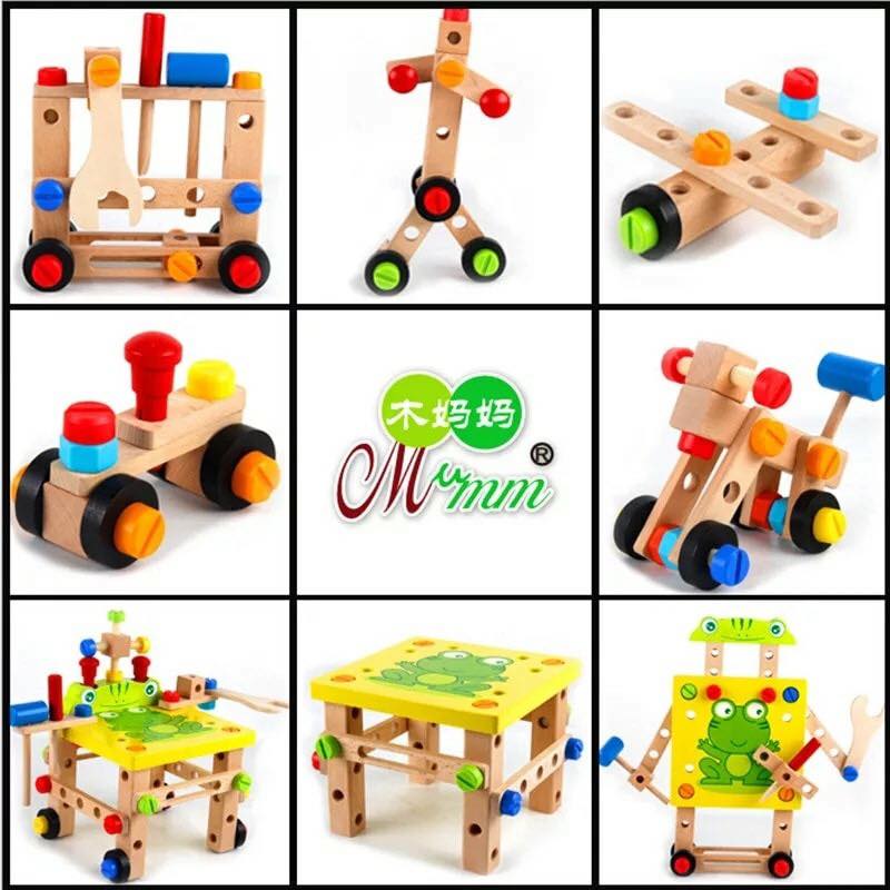 ของเล่นไม้ เก้าอี้ขันน็อต แปลงร่างได้