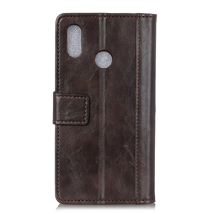 Case Huawei nova 3i #เคสฝาพับหนัง PU การตกแต่งแบบริ้ว Rivet Decor Crazy Horse Texture