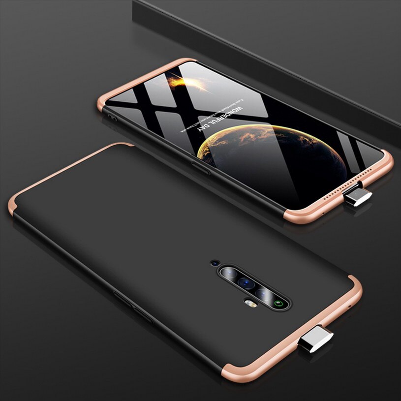 เคส OPPO Reno 2F #เคสฝาหลังพลาสติกแข็ง Detachable All-wrapped Matte แยกชิ้นได้