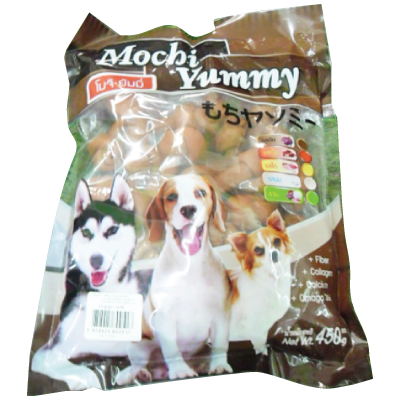 Mochi yummy สติ๊กนิ่มกระดูกผูก รสตับ 450g