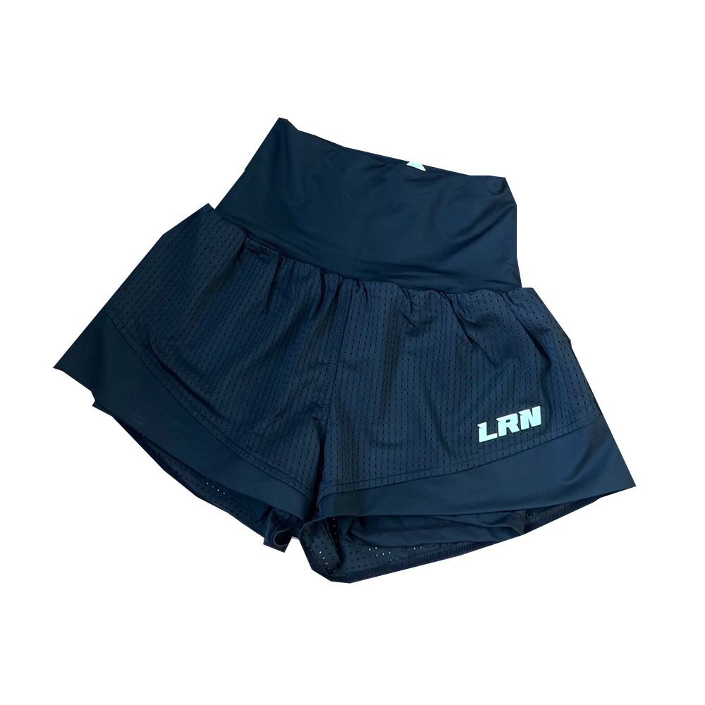 กางเกงวิ่งมาราธอน 2" วิ่งเทรล woman เอวสูงปิดพุงมีซิปกระเป๋าด้านหลัง (G21)