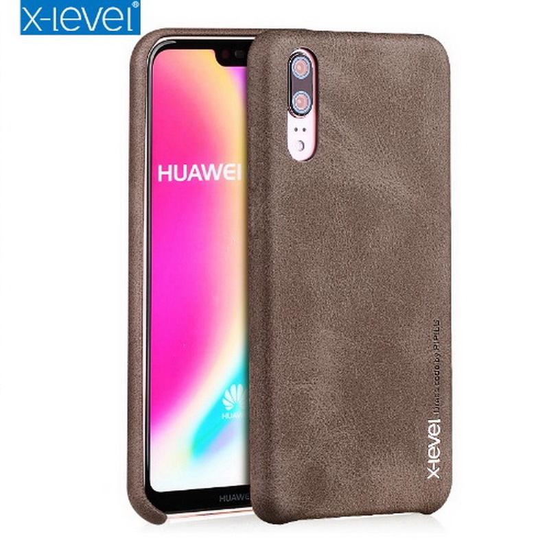 เคส Huawei P20 Pro #เคสฝาหลัง X-LEVEL Vintage Leather Coated Case PC