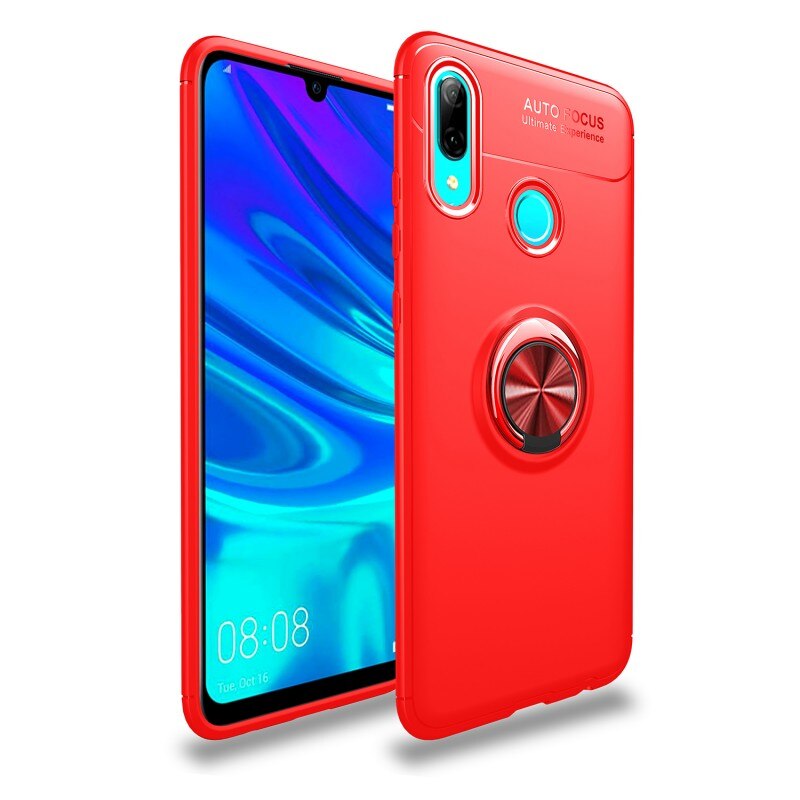 Case Huawei Y7 2019 #เคสฝาหลัง TPU Finger Ring Kickstand (แผ่นโลหะแบบ Built-in)