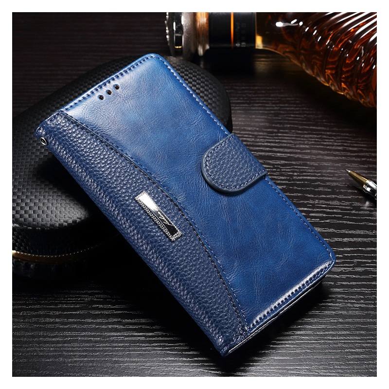 เคส Huawei GR5 2017 เคสหนังผิวลิ้นจี่ฝาพับ Splicing Litchi Grain Leather Case