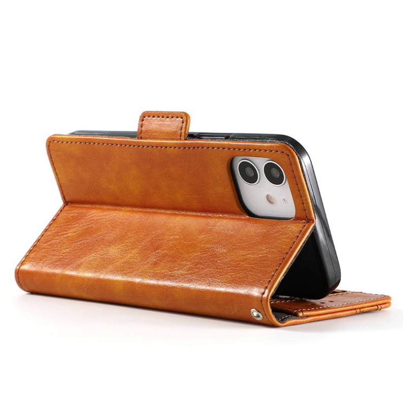 Case Samsung Galaxy A13 5G #เคสฝาพับปกหนังสไตล์วินเทจดูดซับอัตโนมัติ Magnetic double clasps add security