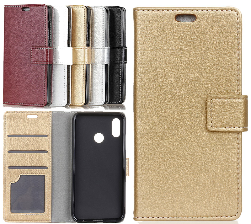Case Huawei nova 3i #เคสฝาพับแบบกระเป๋าสตางค์หนัง PU ผิวลิ้นจี่ Litchi Grain Wallet