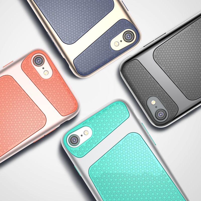 case iphone 7 เคสฝาหลัง USAMS Knight Series เคสไฮบริด Plastic+TPU เคสแข็งแรงทันสมัย