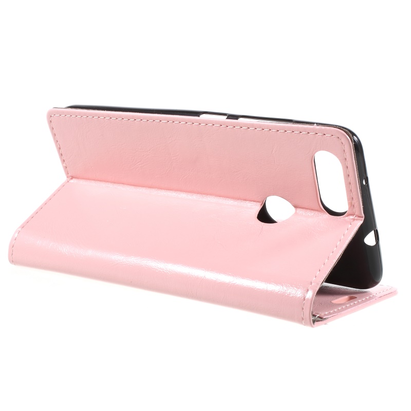 เคส Asus ZenFone Max Plus (M1) ZB570TL #เคสฝาพับผิวหนังม้า Crazy Wallet สวยงามทันสมัย